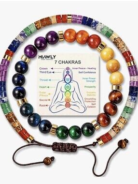 Chakra Healing Bead Bracelet Set